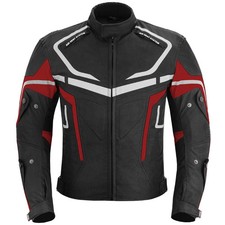 Herren-Motorradtourjacke, rot