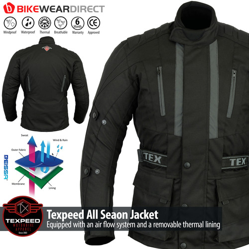 Motorradjacke mit panzerung - motorradjacke,