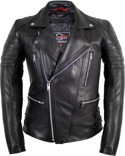 Retro motorrad lederjacke - motorrad,